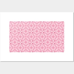 Pink stylized pattern in modern colors of current trends Posters and Art